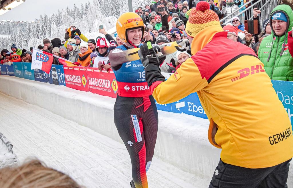 RennrodelWeltmeisterin Anna Berreiter „Die Liebe zu Oberhof hat sich